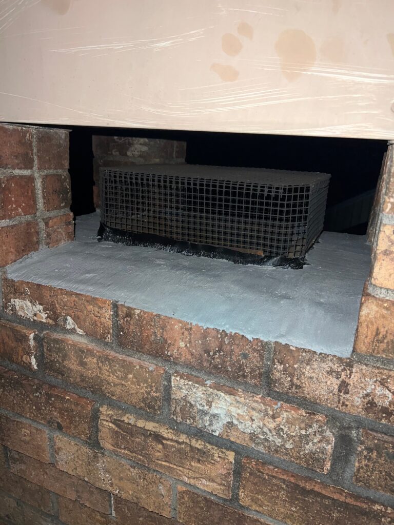 Installing fireplace